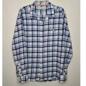 Normal Brand blue plaid long sleeve button down shirt - xl